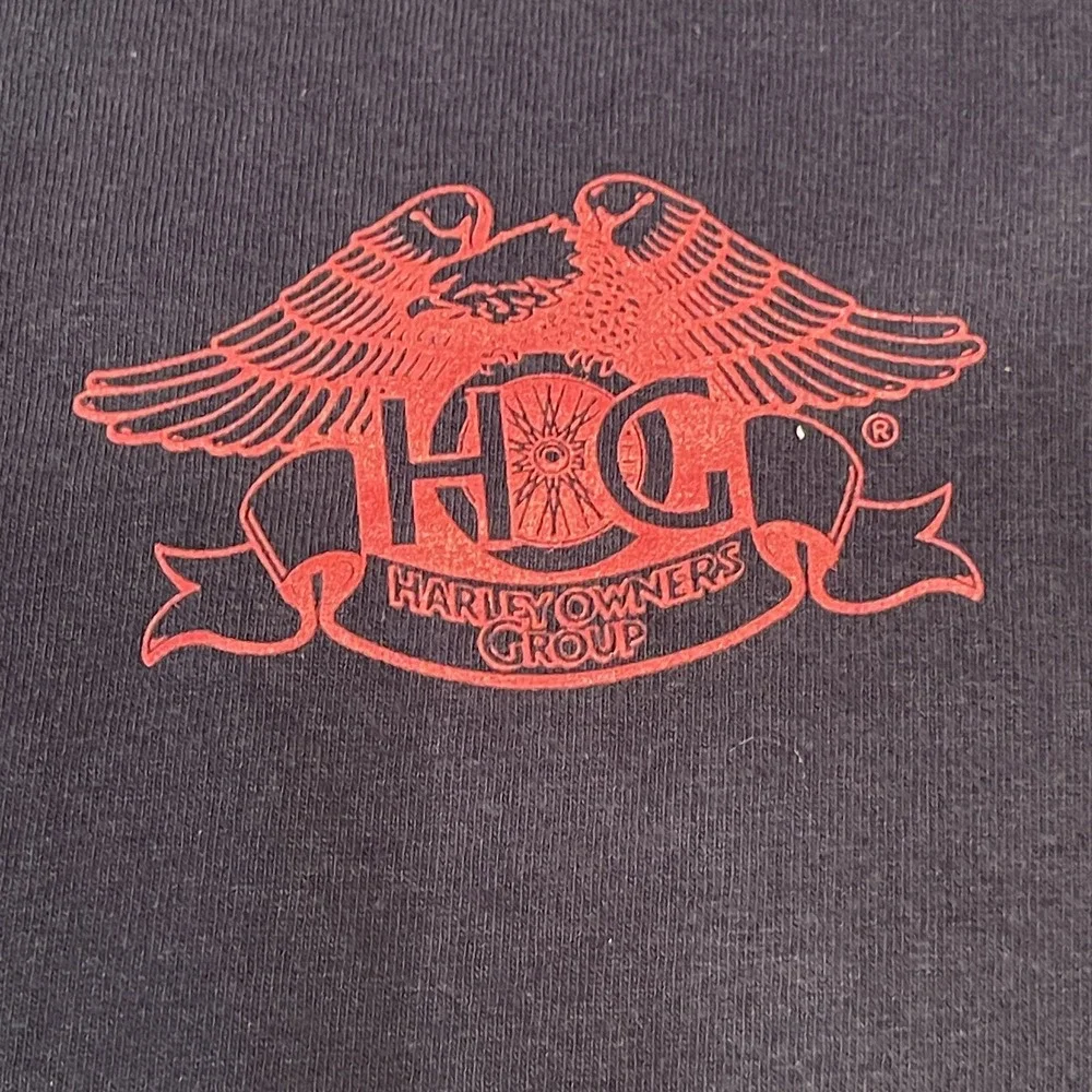 Gildan Harley Owners Group HOG Blue T Shirt Mens 2XL Graphic The Battle‎ Cry  SS - Picture 8 of 9